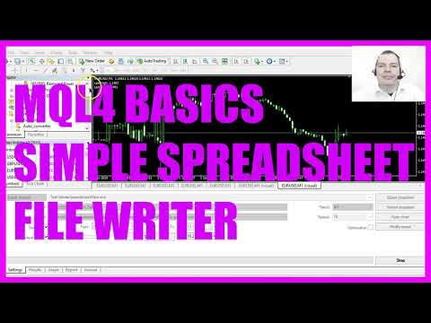 MQL4 TUTORIAL BASICS - 94 SIMPLE SPREADSHEET FILE WRITER