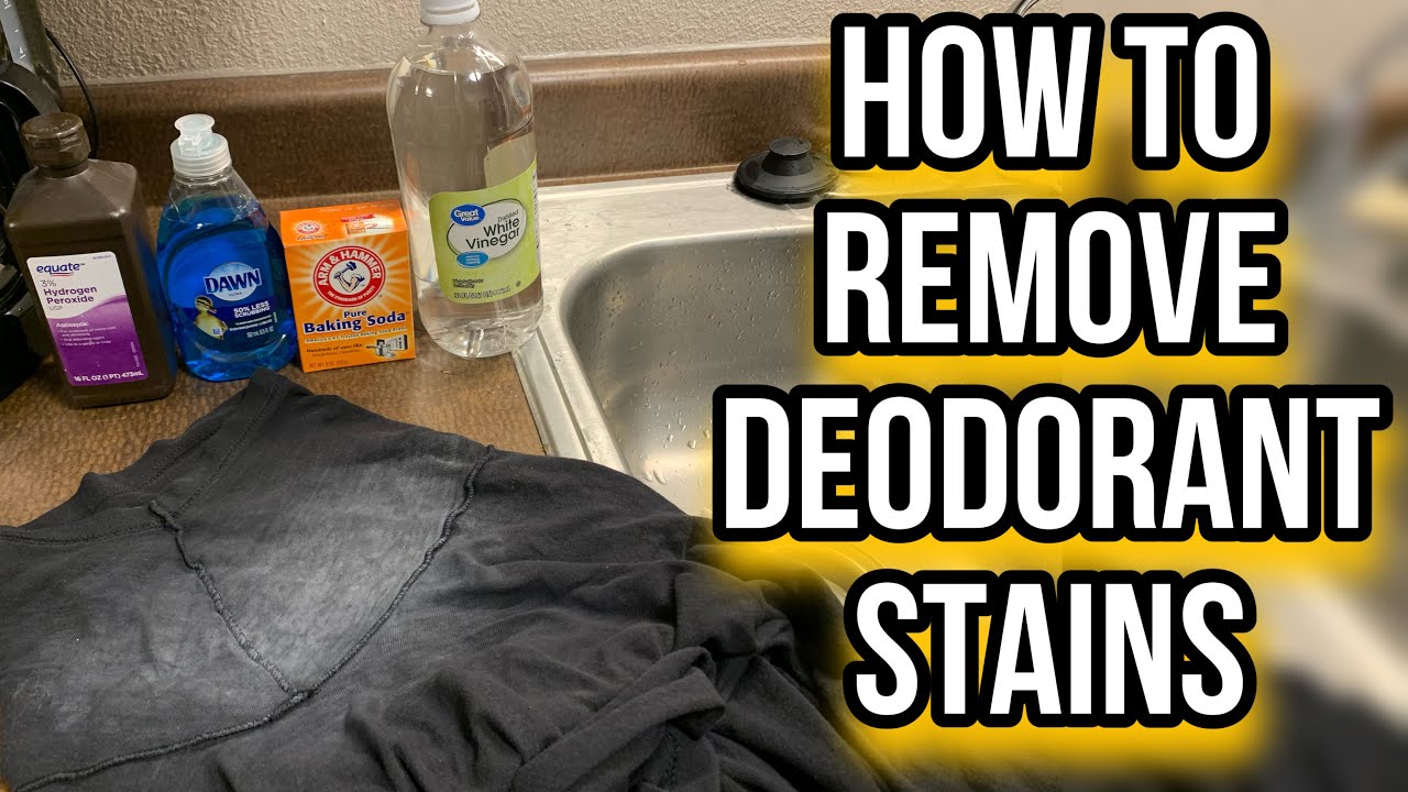 EASY, CHEAP, QUICK: HOW TO REMOVE DEODORANT STAINS FROM DARK CLOTHES ...
