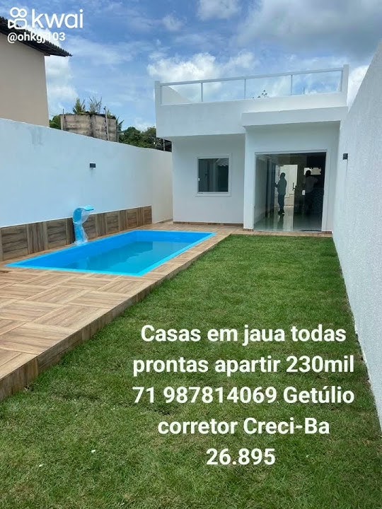 Casa em jaua próximo praia, para você sua família. Getúlio especialista imobiliário 71 987814069