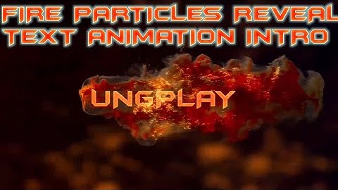 Fire particles Reveal text animation intro with KineMaster || 2020