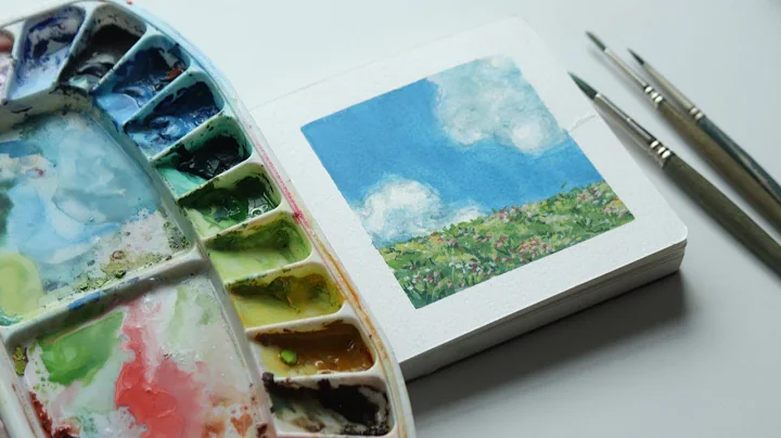 Painting Asmr Studio Ghibli Landscape | Relaxing & No BGM