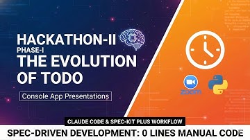 Hackathon-II Phase-I: The Evolution of Todo - Console App Presentations