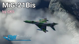 MSFS • MiG-21 Bis • by GKS • MILITARY airplane test flight • тестовый полёт (обзор) МиГ-21