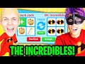 LankyBox MR INCREDIBLE VS JACK JACK TRADING CHALLENGE In Roblox ADOPT ME!? (FUNNY MOMENTS)