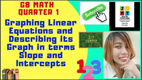 Graphing Linear Equation and Describing its Graph in terms of its Intercepts and Slope