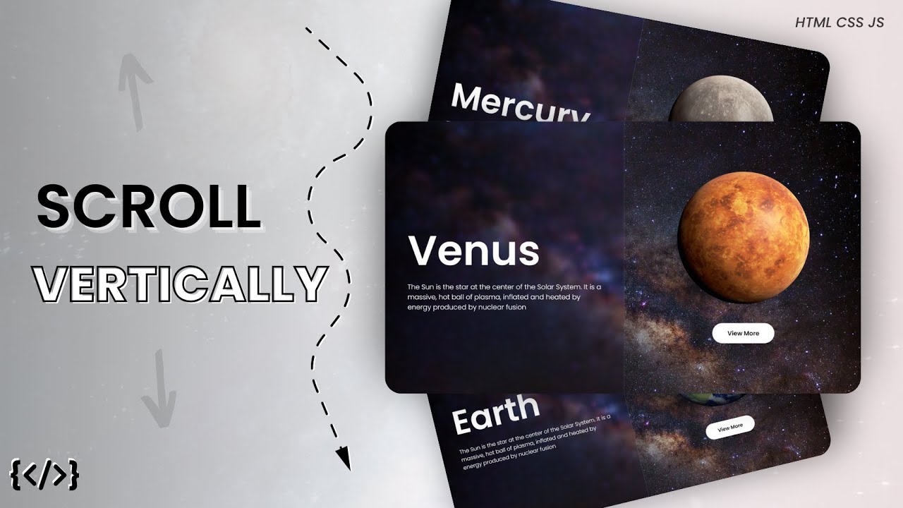 Create Unique Vertical Carousel Using HTML CSS & JS (Under 7 MINS ...