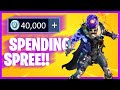 SPENDING 40,000+ V-Bucks in FORTNITE!! (Spending Spree #12)