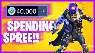 SPENDING 40,000+ V-Bucks in FORTNITE!! (Spending Spree #12)