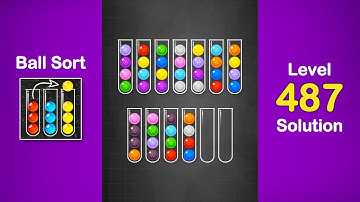 Ball Sort Puzzle Solution Level 487