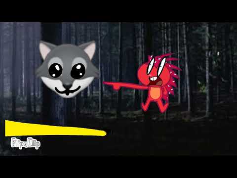 Htf flaky sees a werewolf  and screams and runs