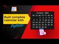 Display python calendar program for specific month