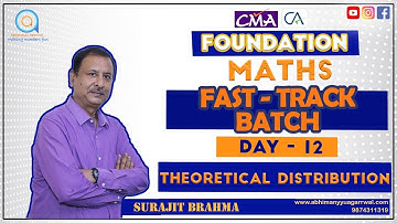 MATHS | LECTURE 12 | CA/CMA FOUNDATION FAST-TRACK BATCH | SURAJIT BRAHMA