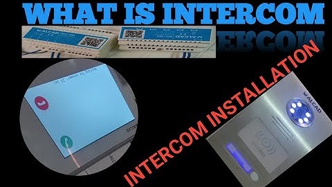 how to install video intercom setup  intercom installation