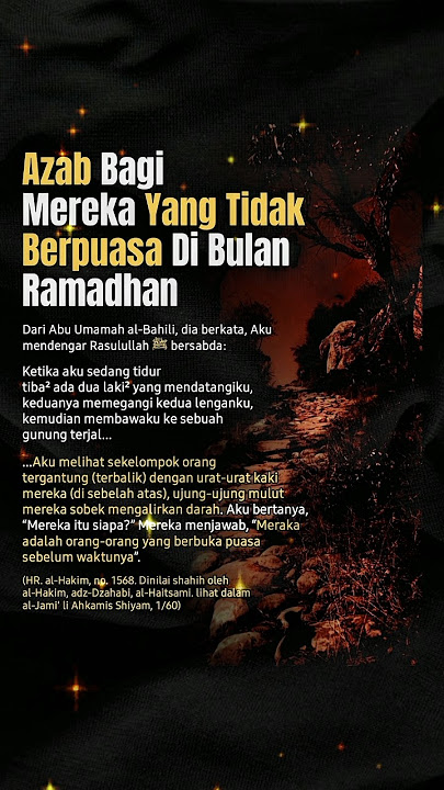 Azab Bagi Orang Yang Tidak Berpuasa Di Bulan Ramadhan #puasa #ramadan #viralvideo