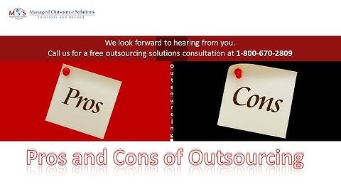 Pros and Cons of Outsourcing