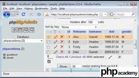MySQL PHP Tutorial - Part 6 [English]