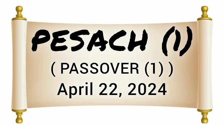 LISTEN TO Weekly Torah Portion 4-22-2024~PESACH (1)~(PASSOVER (1))TORAH~PROPHETS~GOSPEL~