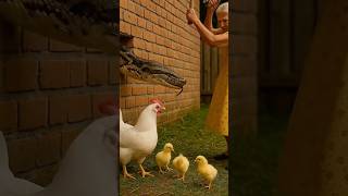 chicken and snake #snake #snakevideo #funny #animals #zoo