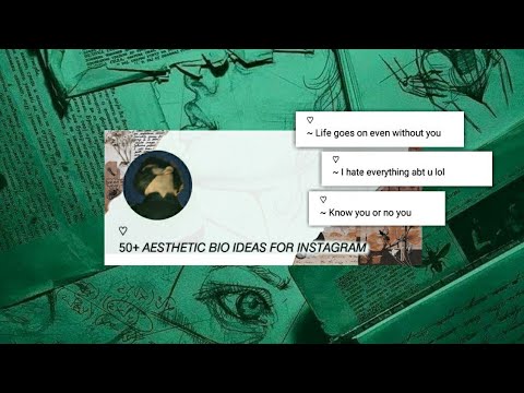 50+ Aesthetic Bio