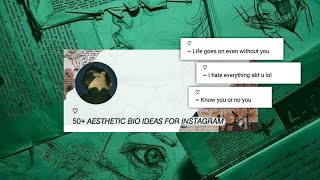 50+ Aesthetic Bio Ideas for Instagram | Aesthetic Instagram Bio Ideas Savage, Classy, Funny ✨💨 screenshot 1