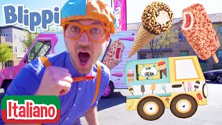 Blippi alla scoperta del camioncino dei gelati | Blippi in Italiano | Video educativi per bambini screenshot 3