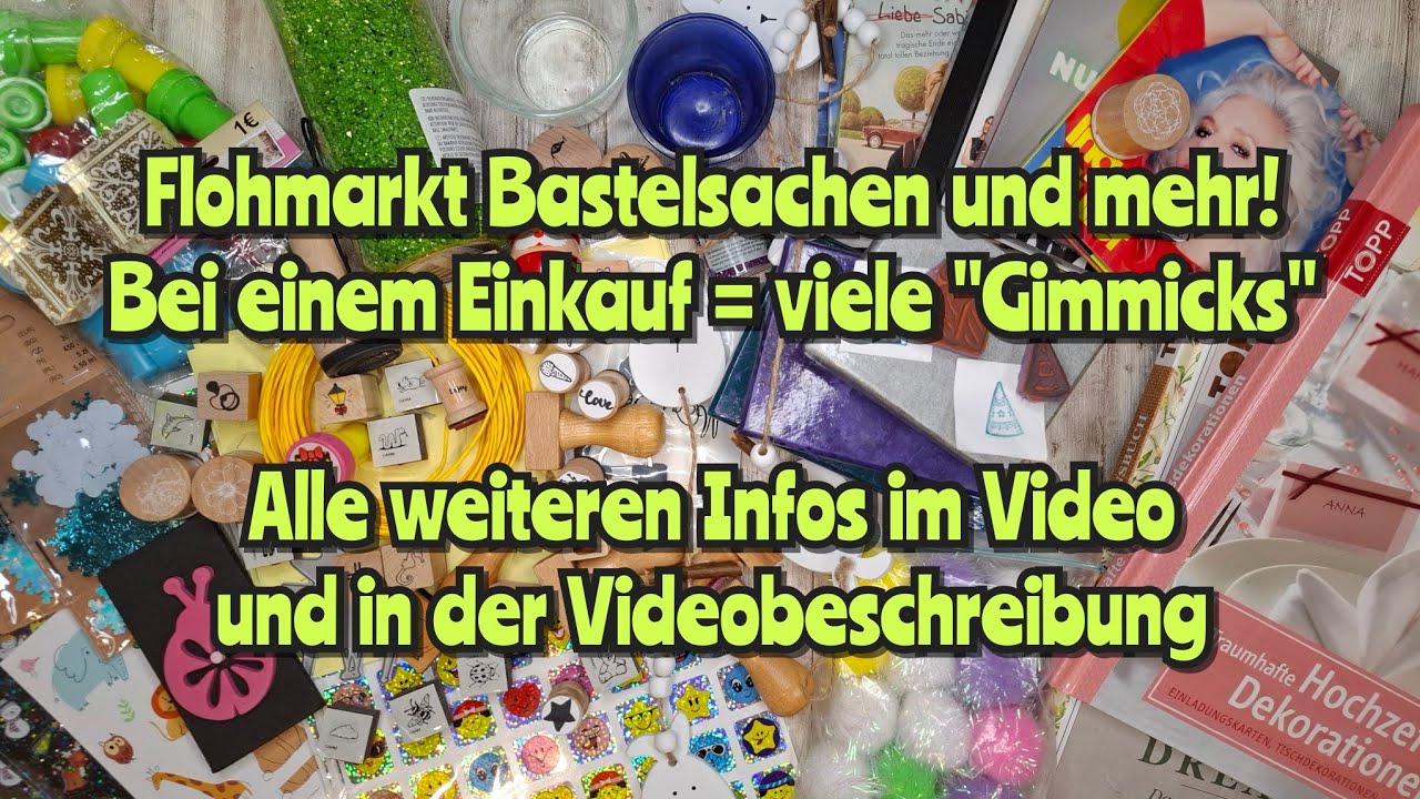 Aussortierte Bastelsachen und mehr großer Flohmarkt mit vielen 