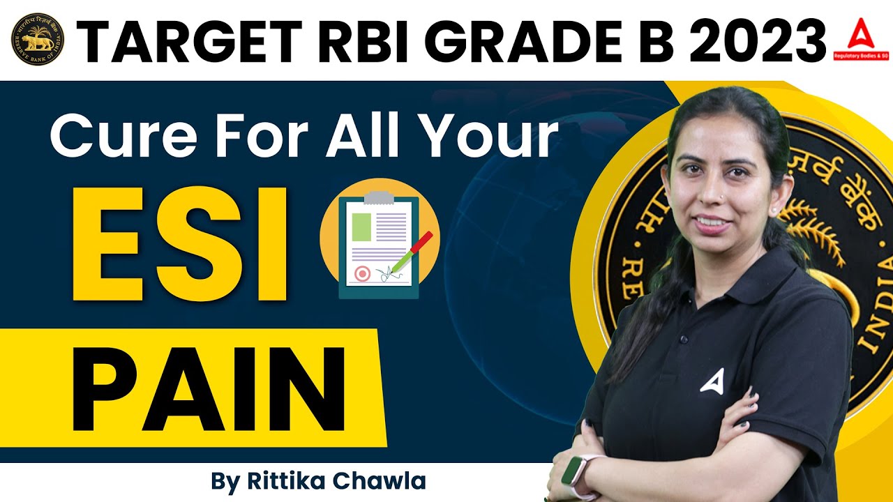 Target RBI Grade B 2023 | Cure for all your ESI Pain | RBI Grade B ...