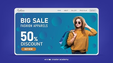How to Make Landing Page Design Tutorial in Adobe Illustrator CC | UI UX Design | Creator Academy