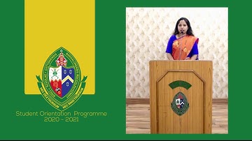 Student Orientation Programme - Batch of 2020 - 2021