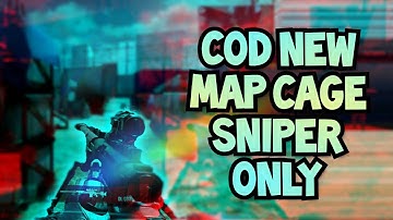 Cod mobile new map CAGE sniper only gameplay | CAGE map | #goldyonfire