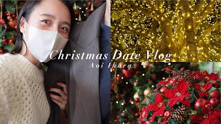 【Vlog】クリスマスデート初公開❤️🎄🎅朝の準備/ランチ/遊園地/イルミネーション