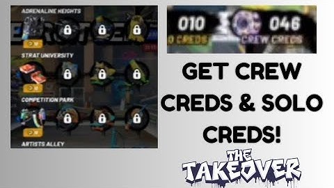 How To Get Crew Creds & Solo Creds! {The Takeover Event}