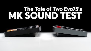 Thock vs Clack | Evoworks Evo75 Sound Comparison
