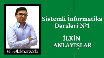 İNFORMATİKA DƏRSLƏRİ - İLKİN ANLAYIŞLAR (ƏLİ ƏLƏKBƏRZADƏ)