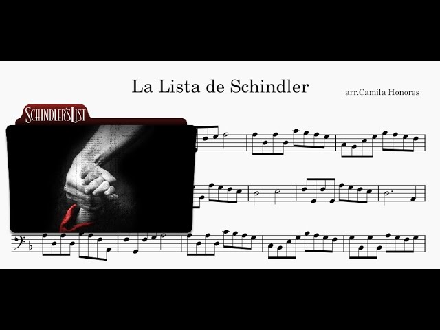 Schindler's List arr. Cello Solo Schindler's List arr. Cello Solo