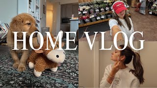 weekend at home | our first puppy, fake tan routine, girl dinner