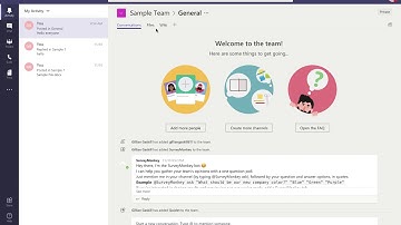 Microsoft Teams Overview Screencast