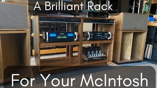 A Perfect Home for your McIntosh Gear - Symbol Audio Solid Wood Rack