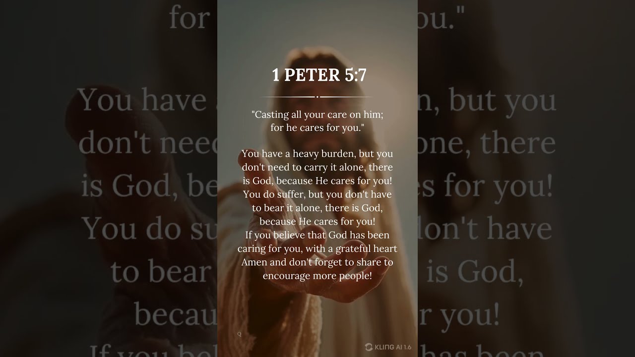 Cast All Your Cares On Him 1 Peter 5 7 Bible Verse