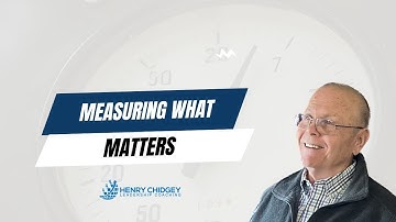 Measuring what matters