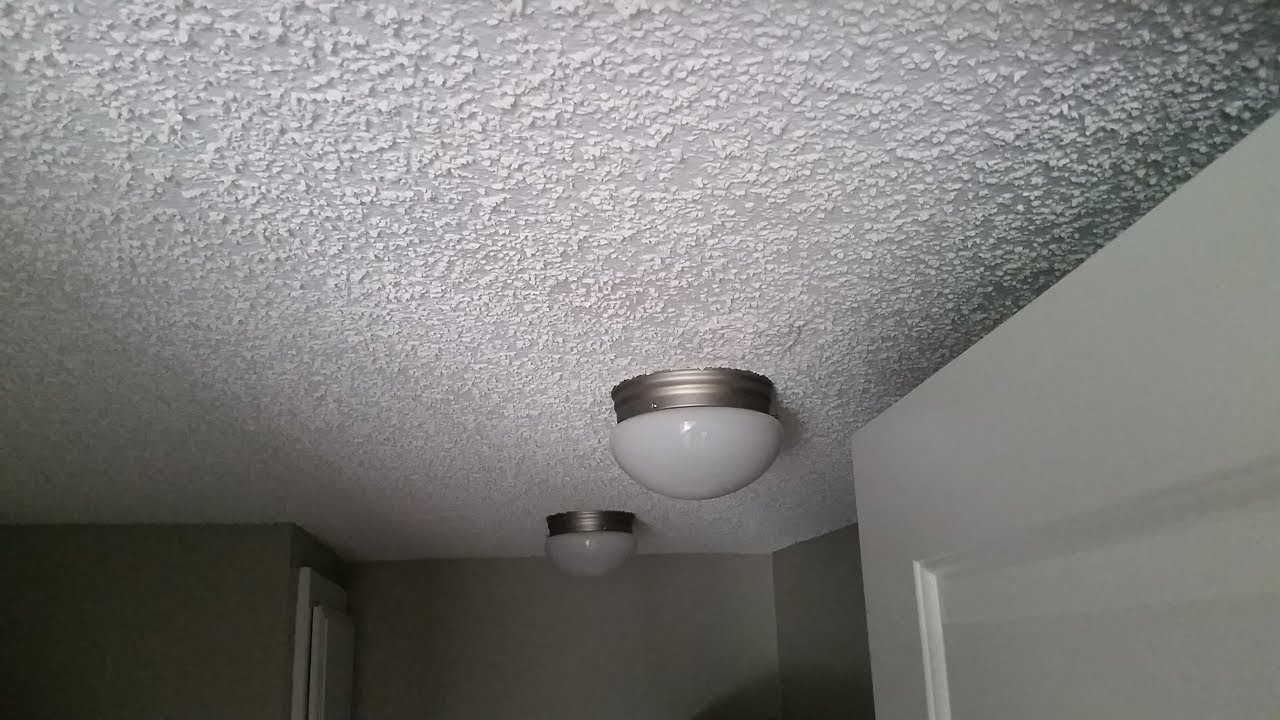 Making Popcorn Acoustic Ceiling Patch Small No Mess Repair Hide