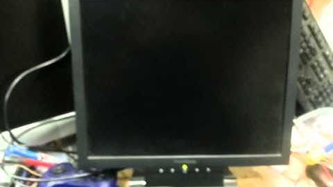 Pi with cheap hdmi to vga adapter on old 17" LCD