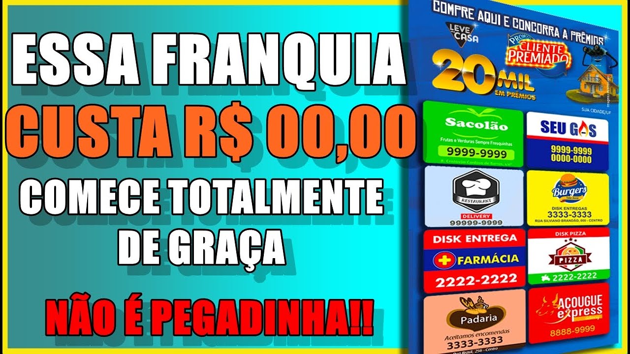 A melhor franquia para você que não tem dinheiro!