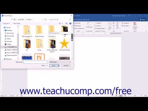 Word 2016 Tutorial Inserting Your Own Pictures Microsoft Training