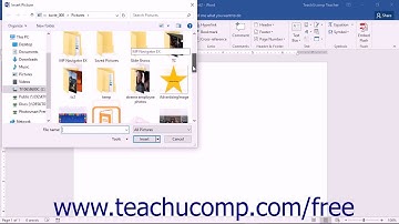 Word 2016 Tutorial Inserting Your Own Pictures Microsoft Training