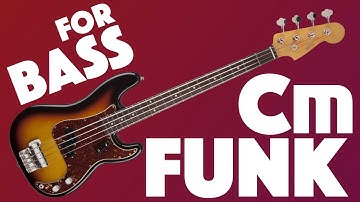 Funk Backing Track For Bass In C Minor