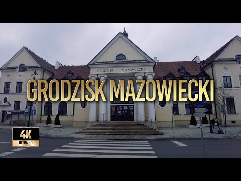 Grodzisk Mazowiecki | Zima 2022 | Spacer po Grodzisku Mazowieckim | Binaural Audio 🎧 [4k]