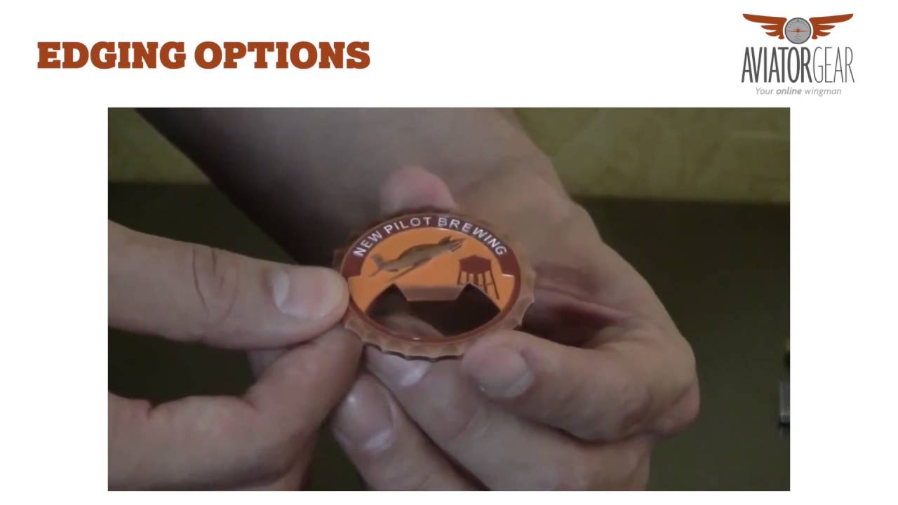 Aviator Gear Challenge Coin 3D Sculpting