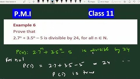 Prove that 2.7^n+3.5^n-5 is divisible by 24 | Example 6 Chapter 6 class 11  PMI NCERT Maths
