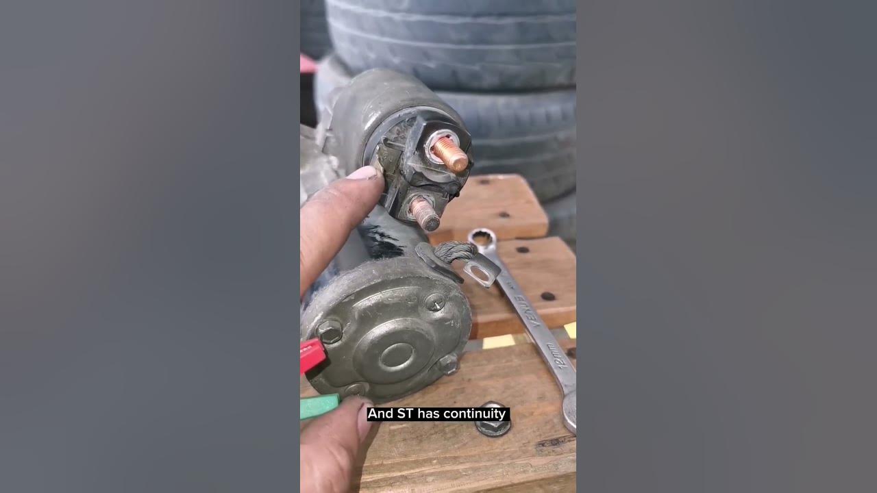 starter solenoid test using multi tester #automobile #engineproblem #